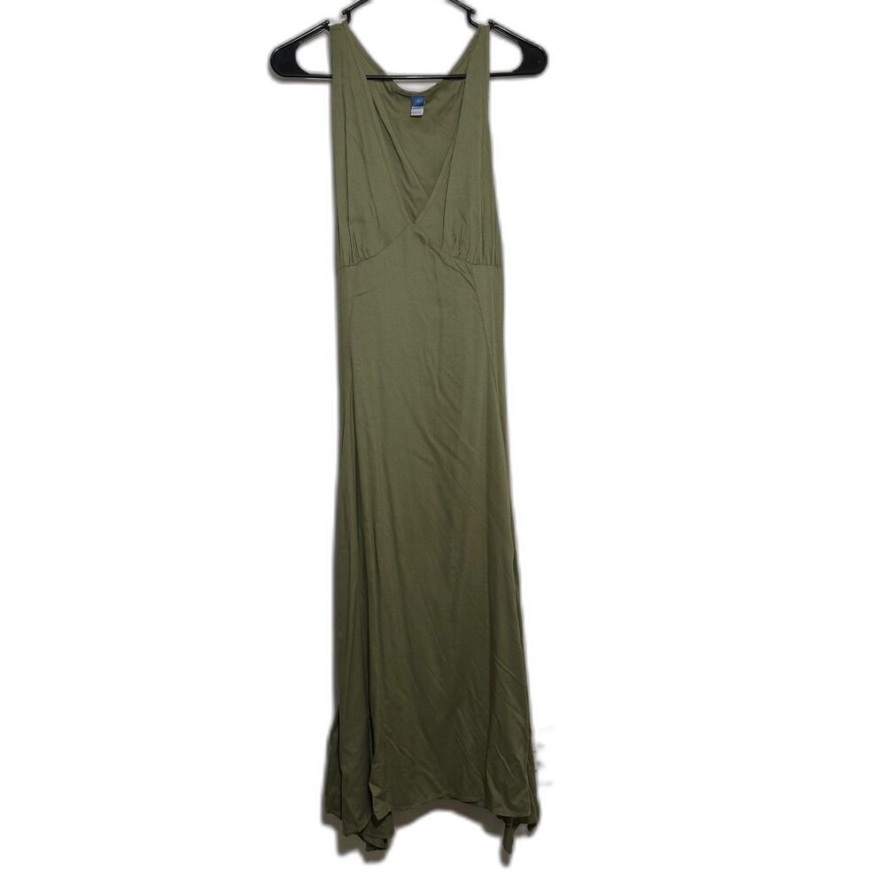 Old Navy Olive Green Sleeveless Maxi Dress